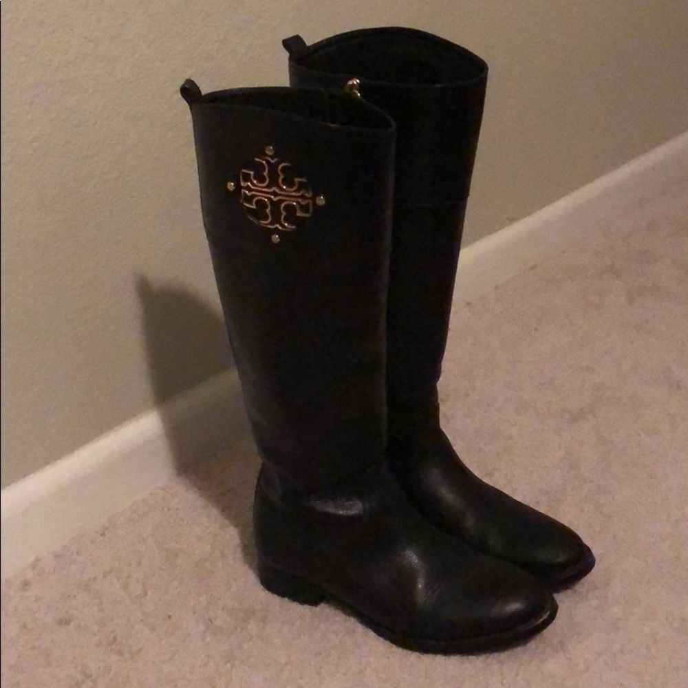 Tory Burch Black Leather Boots